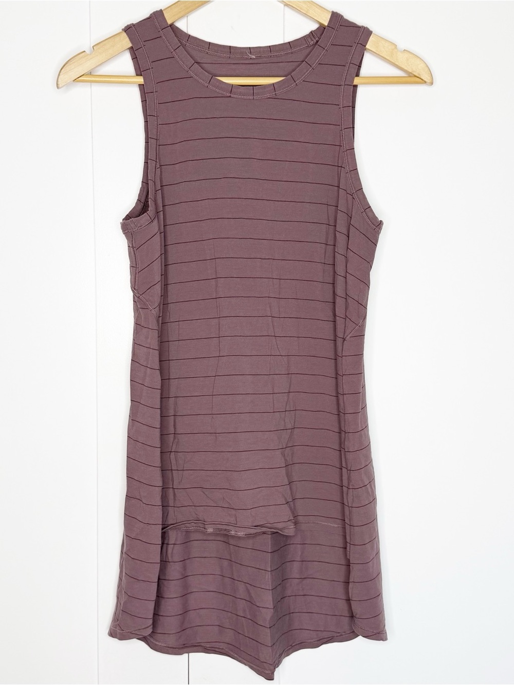 Lululemon Long for Length tank large purple pima cotton athleisure athletic - Picture 6 of 11